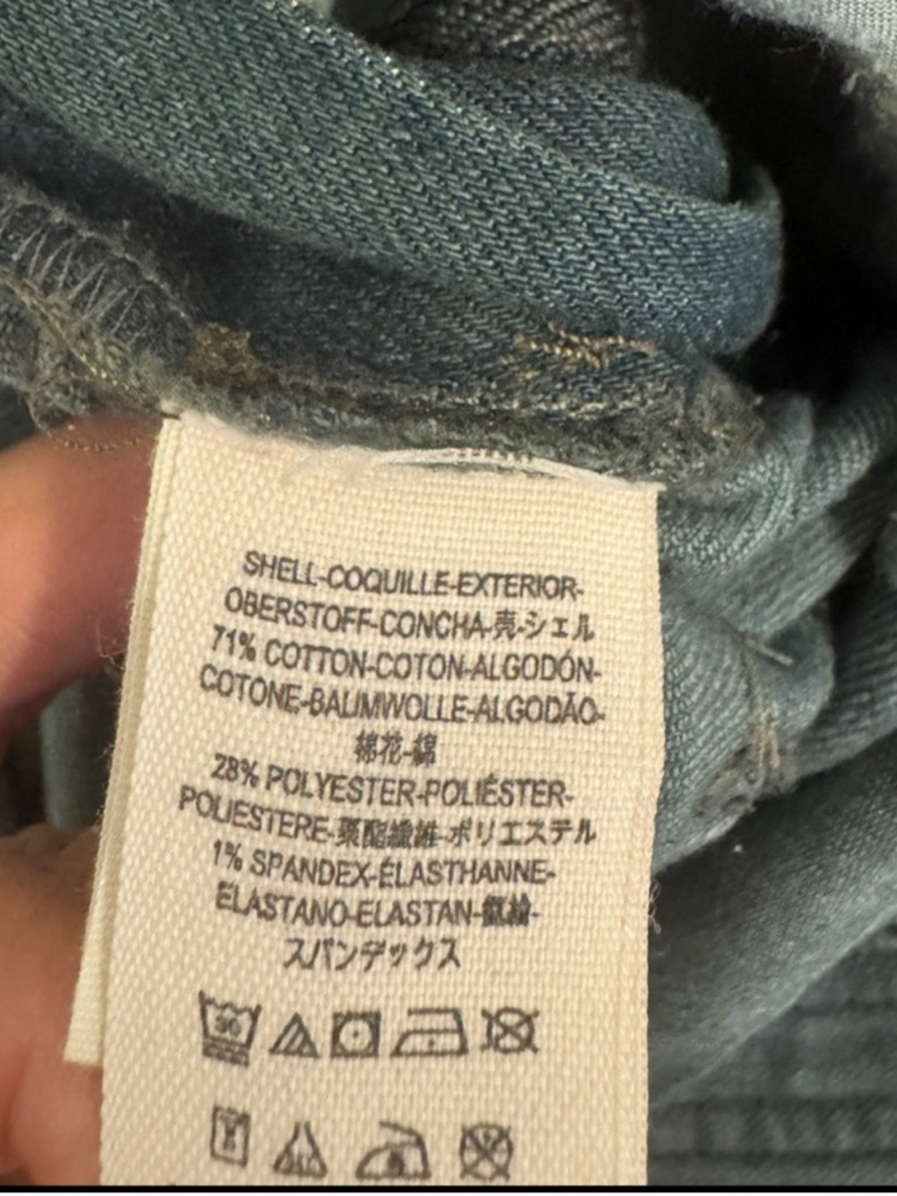 Free People Washed Denim Overall Women Size 30 - Picture 9 of 11